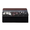 Gifi Conservation Alimentaire^Boîte à chocolat rectangulaire en métal décorée marron