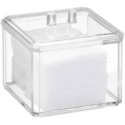 Boîte à coton plastique transparent^Gifi Hot