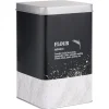 Gifi Conservation Alimentaire^Boîte à farine en métal noir design flour - 10,7x10,7xH.17,5cm