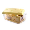 Gifi Conservation Alimentaire^Boîte à fromage avec couvercle transparente et jaune 3 L
