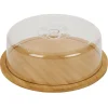Gifi Conservation Alimentaire^Boîte à fromage bambou et plastique Ø28,5xH9cm