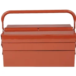 Boîte à outils 5 compartiments métal rouge^Gifi Best