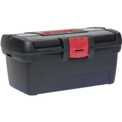 Boîte à outils plastique noir et rouge^Gifi Outlet