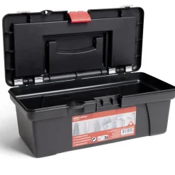 Boîte à outils plastique noir et rouge 30x14xH11cm^Gifi Hot