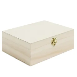 Gifi Conservation Alimentaire^Boîte à thé en bois à personnaliser 20xH7x15cm