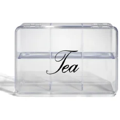 Gifi Conservation Alimentaire^Boîte à thé plastique transparent 21,5x15x8,5cm