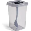 Gifi Rangement De Cuisine^Boîte alimentaire + cuillère polypropylène gris 450mL
