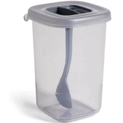 Gifi Rangement De Cuisine^Boîte alimentaire + cuillère polypropylène gris 450mL