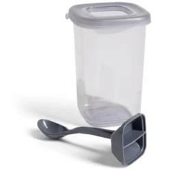 Gifi Rangement De Cuisine^Boîte alimentaire + cuillère polypropylène gris 450mL