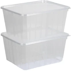 Gifi Conservation Alimentaire^Boîte alimentaire 1,8 L transparente x2