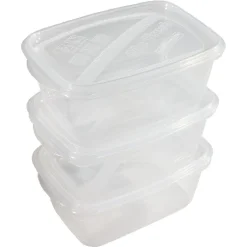 Gifi Conservation Alimentaire^Boîte alimentaire 1,2 L transparente x3