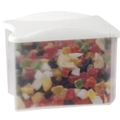 Gifi Conservation Alimentaire^Boîte alimentaire empilable transparente et blanche 0,8 L