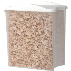 Gifi Conservation Alimentaire^Boîte alimentaire empilable transparente et blanche 1,25 L