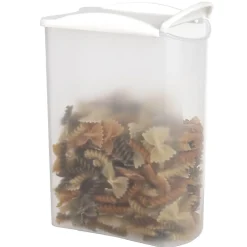 Gifi Conservation Alimentaire^Boîte alimentaire empilable transparente et blanche 1,7 L