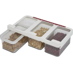 Gifi Conservation Alimentaire^Boîte alimentaire 3en1 à fixer sur étagère L33x19xH11cm