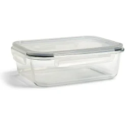 Gifi Conservation Alimentaire^Boîte alimentaire en verre avec couvercle en plastique à clips 1,5L