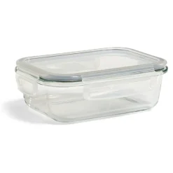 Gifi Conservation Alimentaire^Boîte alimentaire en verre avec couvercle plastique à clips 640ml