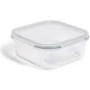 Gifi Conservation Alimentaire^Boîte alimentaire en verre avec couvercle plastique à clips 1,1L