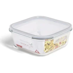 Gifi Conservation Alimentaire^Boîte alimentaire en verre avec couvercle plastique à clips 1,1L