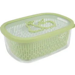 Gifi Conservation Alimentaire^Boîte alimentaire hermétique avec panier fraîcheur 4 L vert