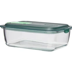 Gifi Conservation Alimentaire^Boîte alimentaire Luminarc verre Esay Box transparent et vert 122 cl