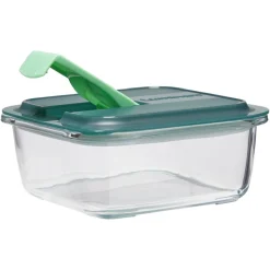 Gifi Conservation Alimentaire^Boîte alimentaire Luminarc verre Esay Box transparent et vert 76 cl
