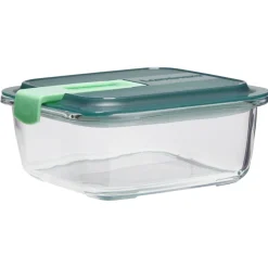 Gifi Conservation Alimentaire^Boîte alimentaire Luminarc verre Esay Box transparent et vert 76 cl