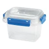 Gifi Conservation Alimentaire^Boîte alimentaire rectangulaire transparente bleu et blanc 0,5L
