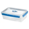 Gifi Conservation Alimentaire^Boîte alimentaire rectangulaire transparente bleu et blanc 3L