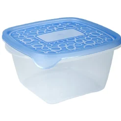 Gifi Conservation Alimentaire^Boîte alimentaire Take away 1.1 L transparente et bleue x5