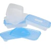 Gifi Conservation Alimentaire^Boîte alimentaire Take away 1 L transparente et bleue x4