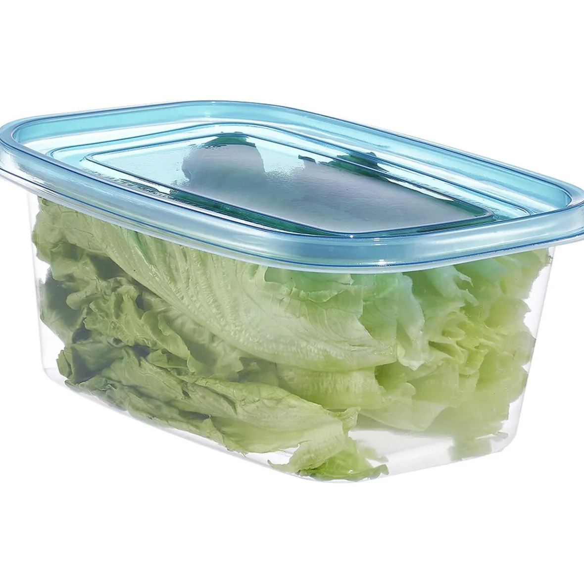 Gifi Conservation Alimentaire^Boîte alimentaire transparente couvercle bleu x18