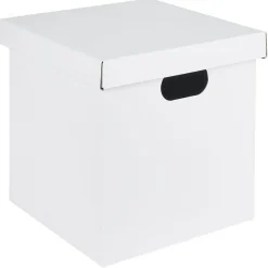 Hot Boîte carton noire ou blanche 27x27xH27cm Rangement