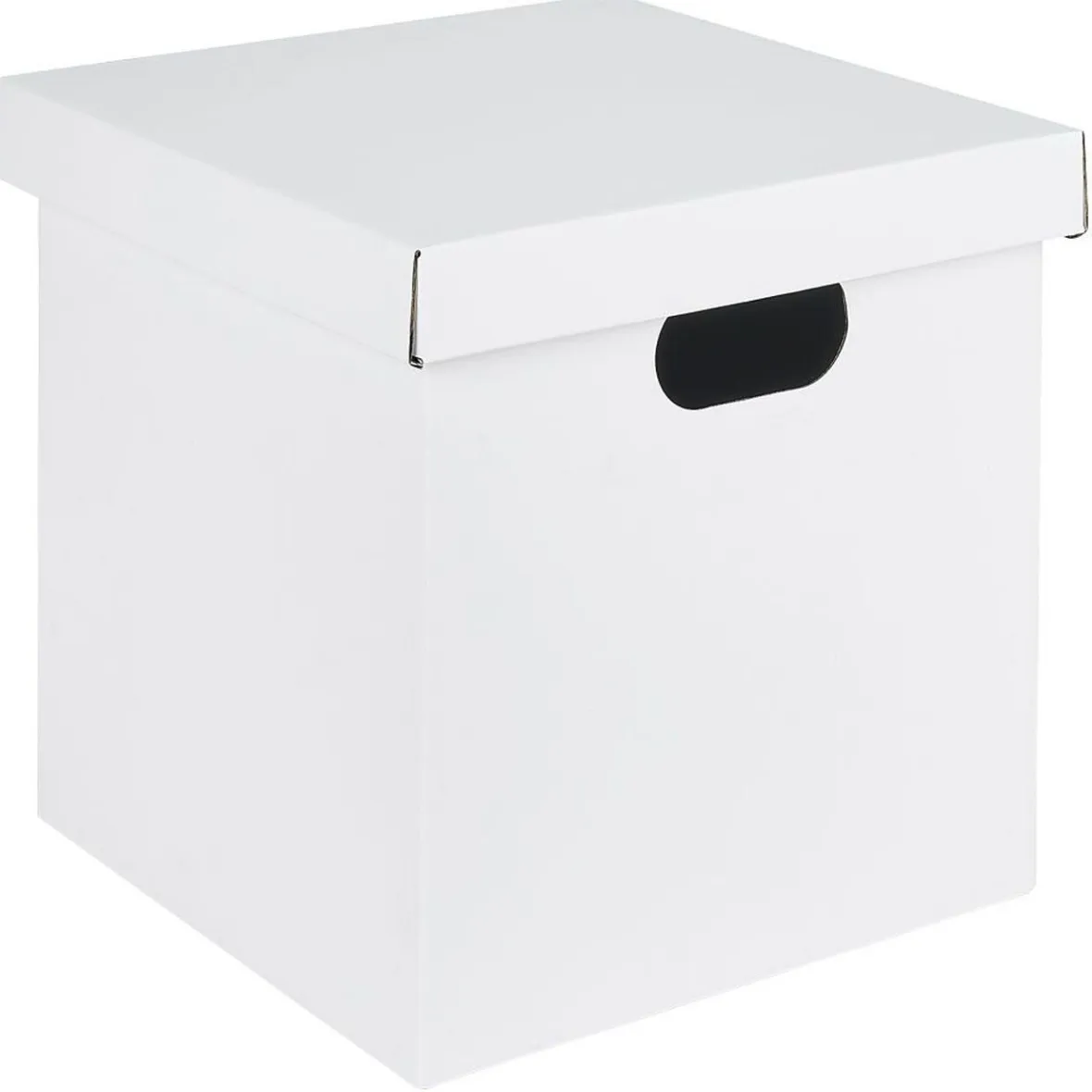 Hot Boîte carton noire ou blanche 27x27xH27cm Rangement