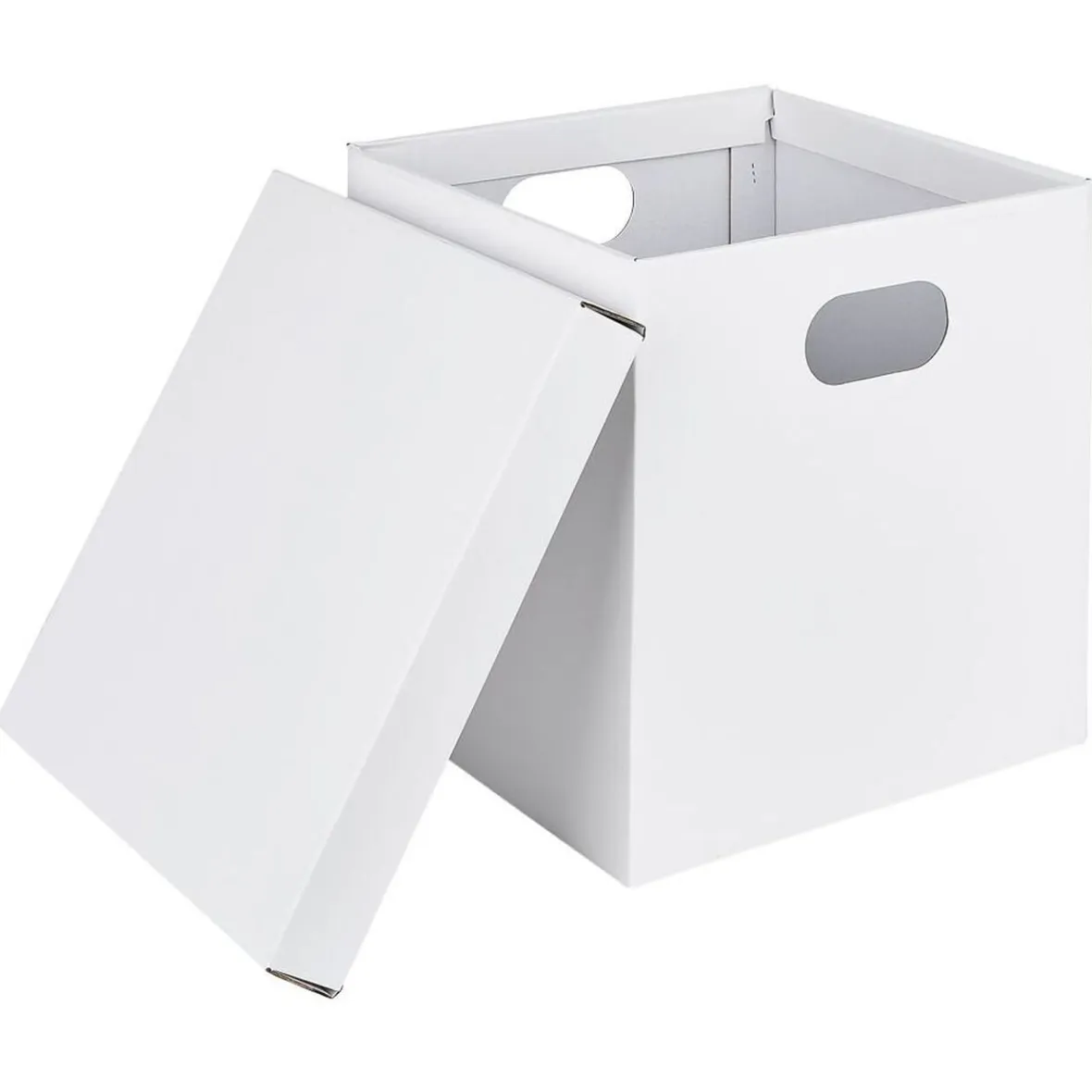 Hot Boîte carton noire ou blanche 27x27xH27cm Rangement
