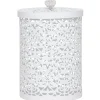 Boîte déco design métal blanc Muranu romantique dentelle Rangement