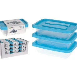 Gifi Conservation Alimentaire^Boîte de conservation alimentaire avec couvercle x 3