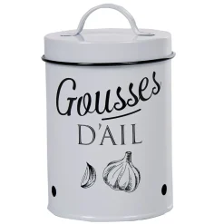 Gifi Conservation Alimentaire^Boîte de conservation vintage en métal pour gousses d'ail