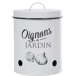 Gifi Conservation Alimentaire^Boîte de conservation vintage en métal pour oignons