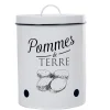 Gifi Conservation Alimentaire^Boîte de conservation vintage en métal pour pommes de terre