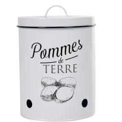 Gifi Conservation Alimentaire^Boîte de conservation vintage en métal pour pommes de terre