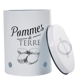 Gifi Conservation Alimentaire^Boîte de conservation vintage en métal pour pommes de terre