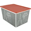 Sale Boîte de rangement 50 L design city Entretien Du Linge