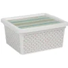 Sale Boîte de rangement 2 L multicolore exotique Entretien Du Linge