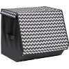 Outlet Boîte de rangement à ouverture frontale motif chevron H35 cm Entretien Du Linge