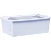 Best Boîte de rangement avec couvercle lavande transparent 26L Rangement