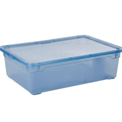 Sale Boîte de rangement bleue 22 L Entretien Du Linge