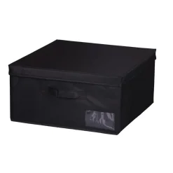 Hot Boîte de rangement carrée noire Entretien Du Linge