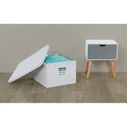 Best Boîte de rangement carton pliable Rangement