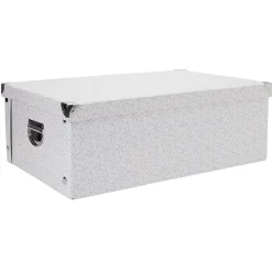 Best Boîte de rangement carton L34 x H18,5x L51 cm Rangement